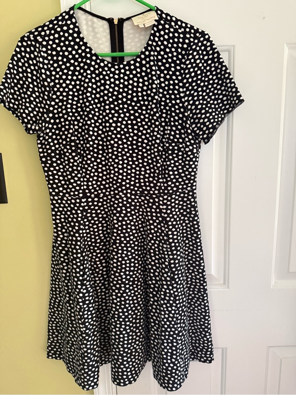 Kate Spade Black & White Polka Dot Knit Dress